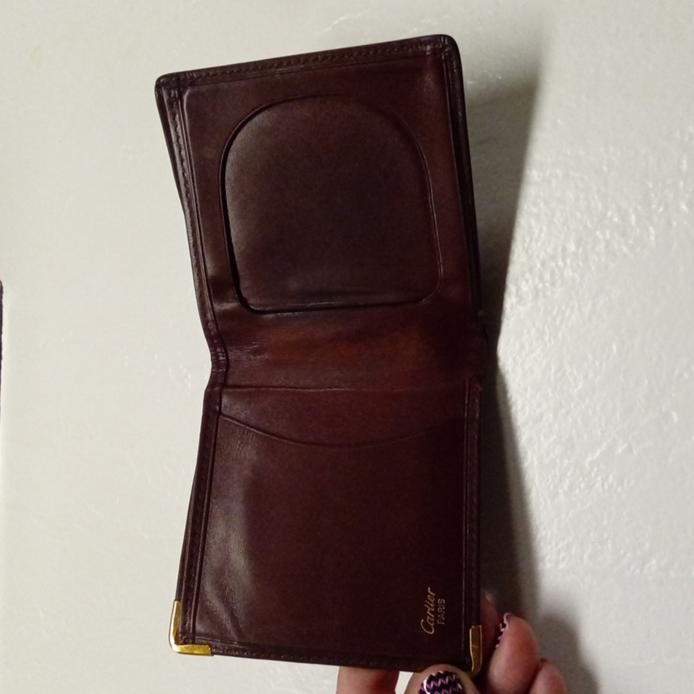 Cartier Must de Cartier Bifold Wallet Gold Corners - Picture 4 of 14
